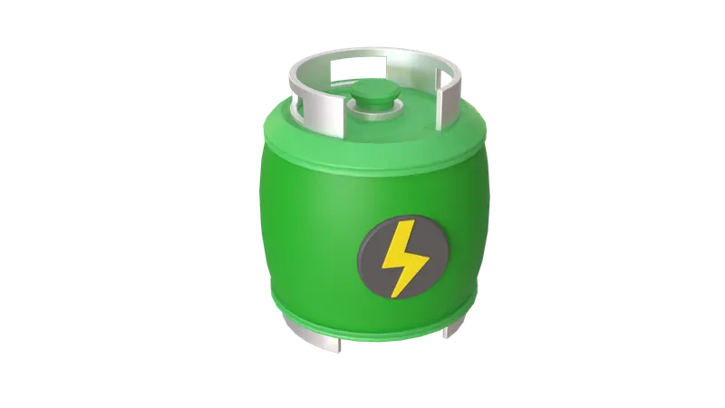 Gas Cylinder  3D Icon