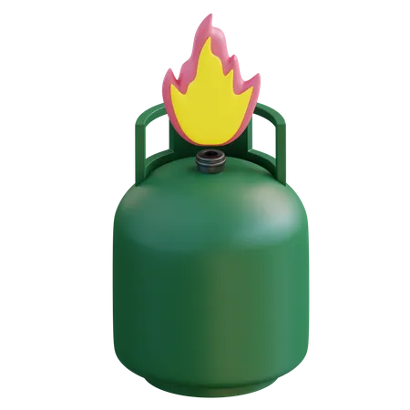 Gas Cylinder  3D Icon