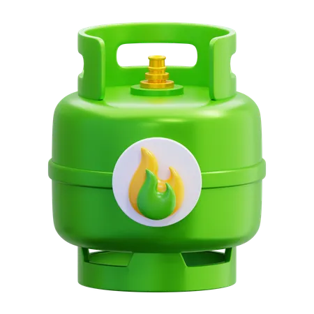 Gas Cylinder  3D Icon