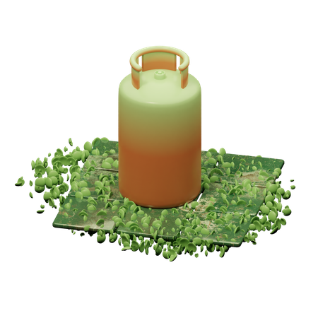 Gas Cylinder  3D Icon