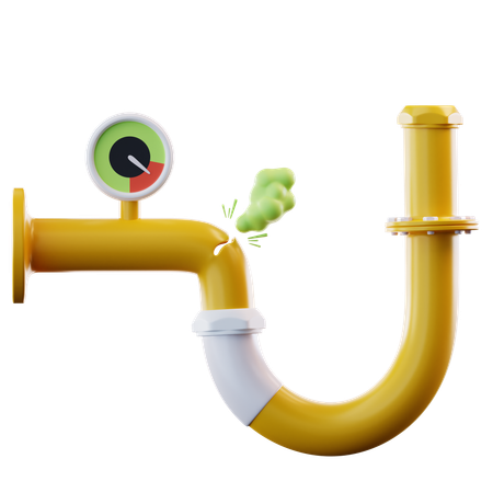 가스 누출  3D Icon