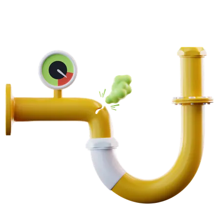 가스 누출  3D Icon