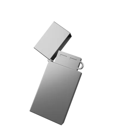 3 D Illustration Of Simple Object Gas Lighter Matches 3D Illustration