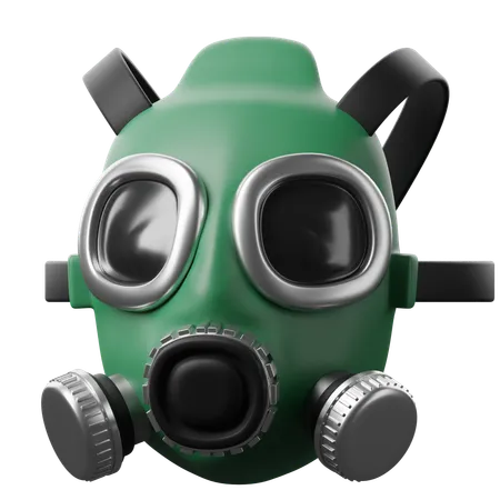 3 D War Icons Illustration Gas Mask 3D Icon