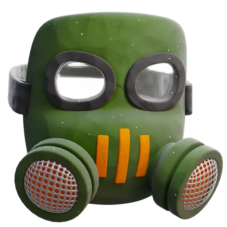 Gas Mask 3 D Icon 3D Icon