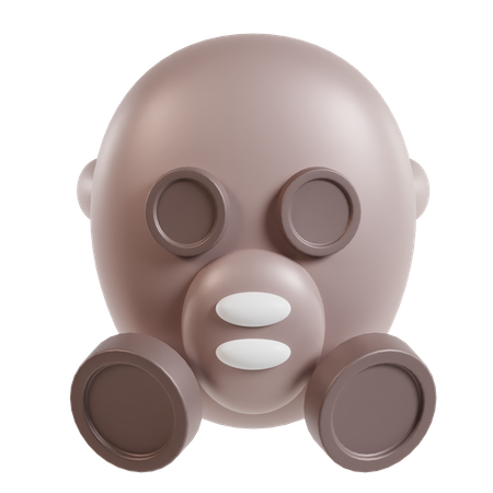 Gas Mask  3D Icon