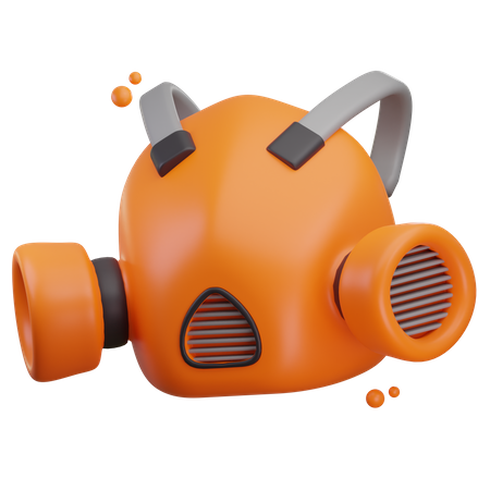 Gas Mask  3D Icon