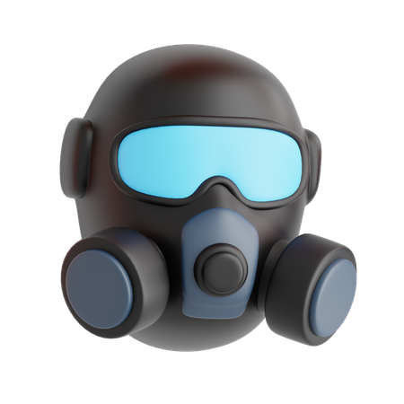 Gas Mask  3D Icon