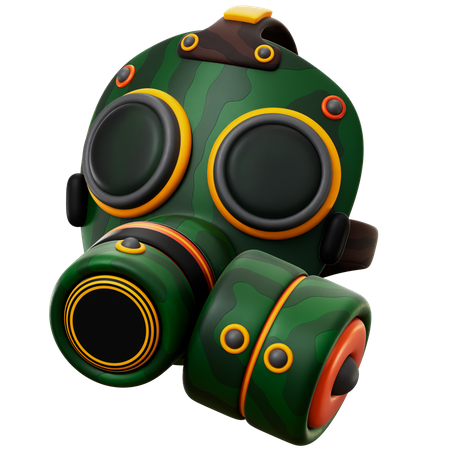 Gas Mask 3D Icon
