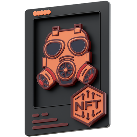 Gas Mask NFT  3D Icon