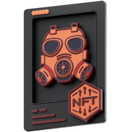 Gas Mask NFT  3D Icon