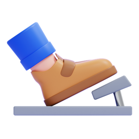 Gas Pedal  3D Icon