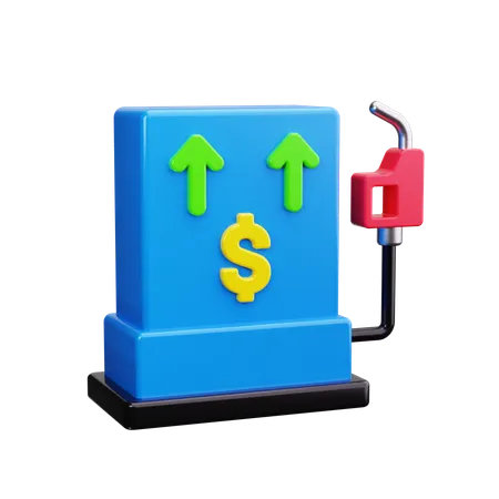 가격이 더 높은 주유소  3D Icon