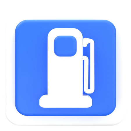 Gas Sign  3D Icon