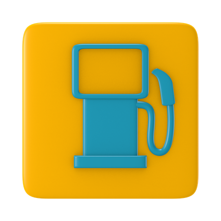 Gas Sign  3D Icon