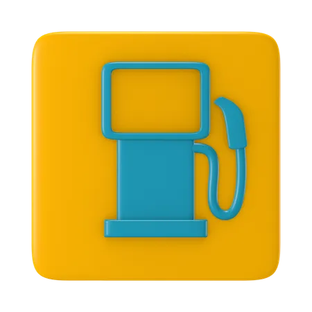 Gas Sign  3D Icon