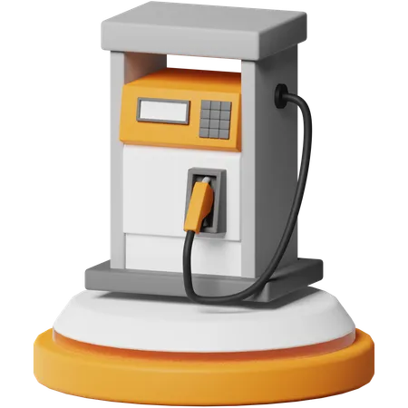 Gas Station  3D Icon