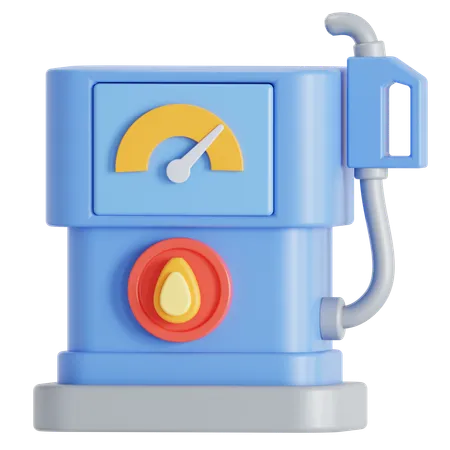 Gas Station Pump 3D Icon