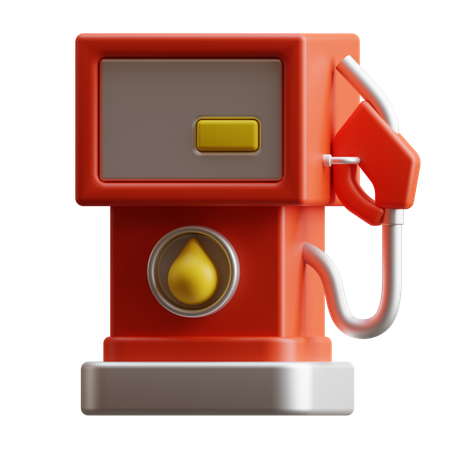 Gas Station  3D Icon