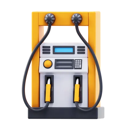 Gas Station  3D Icon