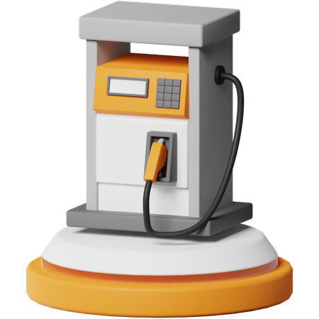 Gas Station  3D Icon