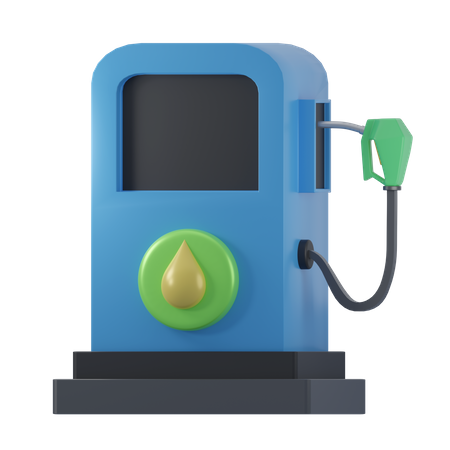 Gas Station  3D Icon