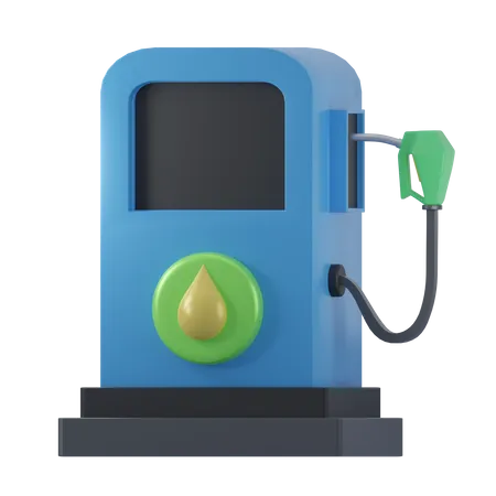 Gas Station  3D Icon