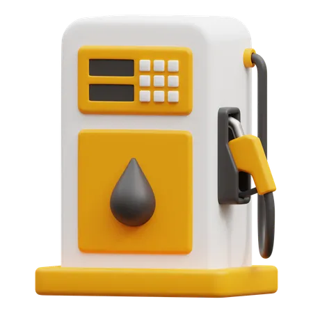 Gas Station  3D Icon