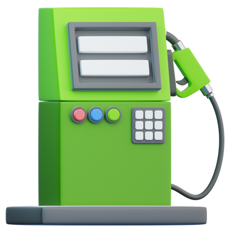 Gas Station  3D Icon