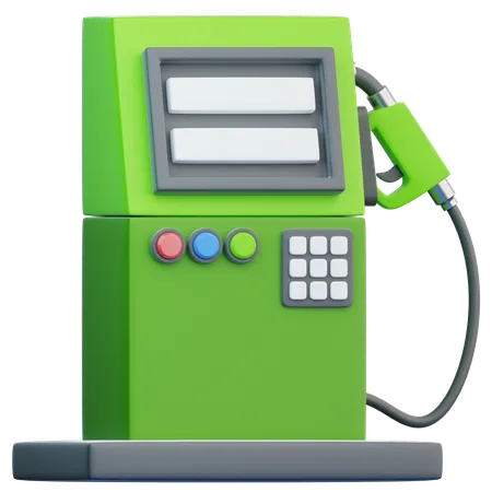 Gas Station  3D Icon