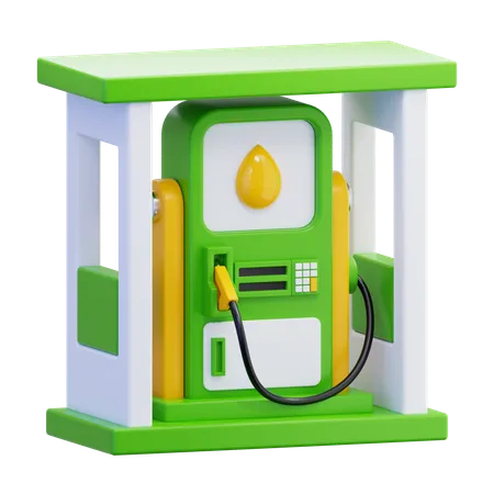 Gas Station  3D Icon