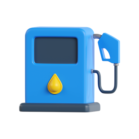 Gas Station  3D Icon