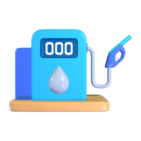 Gas Station  3D Icon