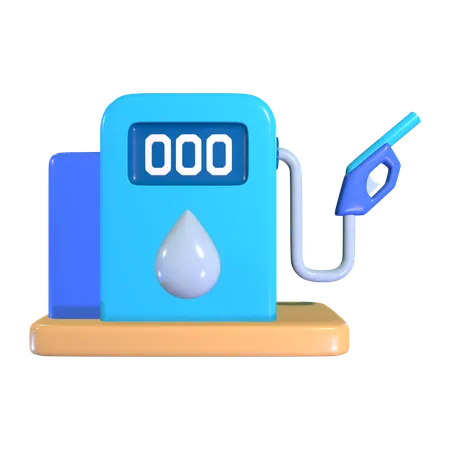 Gas Station  3D Icon