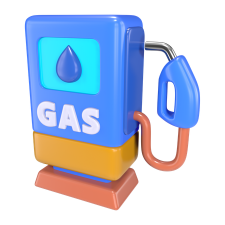 Gas Station  3D Icon