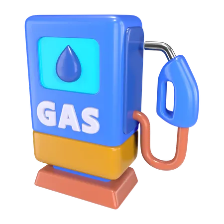 Gas Station  3D Icon