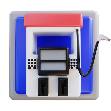 Gas Station  3D Icon