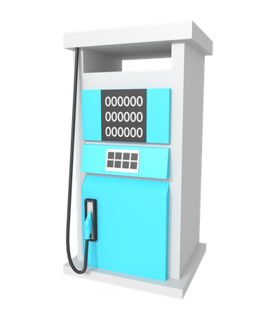 Gas Station  3D Icon