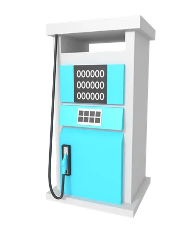 Gas Station  3D Icon