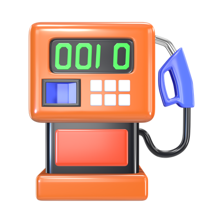 Gas Station  3D Icon