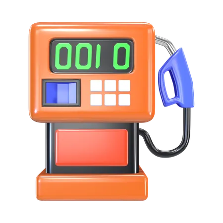 Gas Station  3D Icon