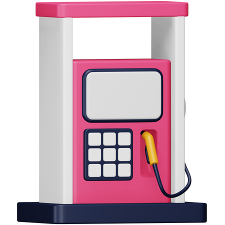 Gas Station  3D Icon