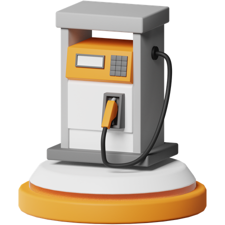 Gas Station  3D Icon
