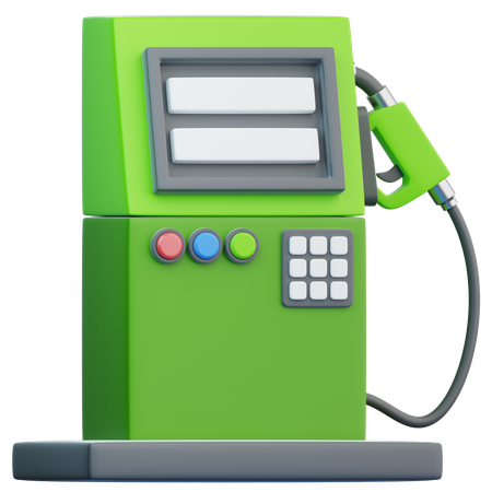 Gas Station  3D Icon