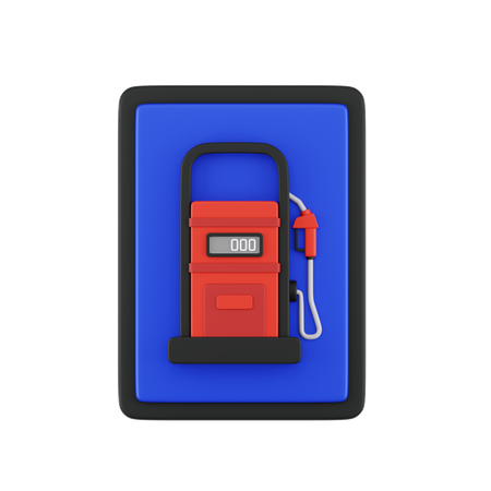 Gas station Sign  3D Icon