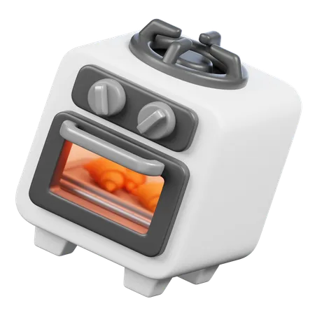 Gas Stove  3D Icon