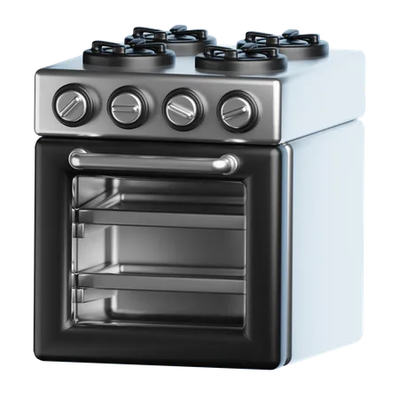 Gas Stove  3D Icon