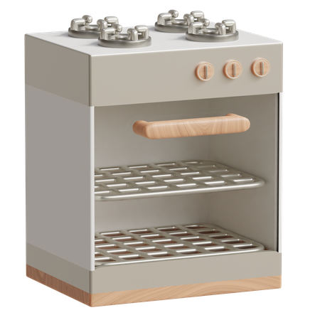 Gas Stove  3D Icon