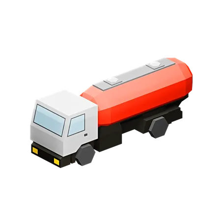 Gas Truck  3D Icon