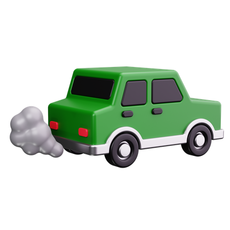 Gases de escape del coche  3D Icon